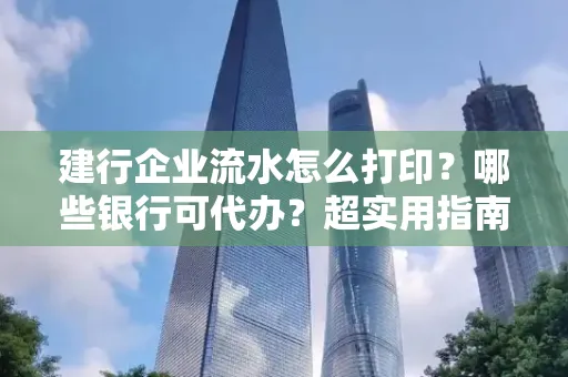 建行企业流水怎么打印?哪些银行可代办?超实用指南来了!