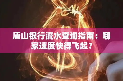 唐山银行流水查询指南:哪家速度快得飞起?