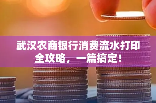 武汉农商银行消费流水打印全攻略,一篇搞定!